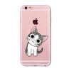 Transparent Fashion Love Cat Cases For Mobile Phone